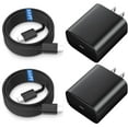 thumbnail image 1 of Super Fast Charger Type C, 2Pack 45W USB C Fast Charging Block Wall Charger with 2*10FT Android Phone Charger Cable Compatible with Samsung Galaxy S25/S24/S23 Ultra/S23+/S22/S21/S20, 1 of 7