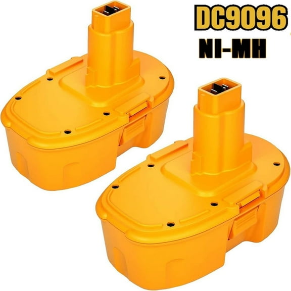 2Pack 4800mAh DC9096 Battery Replacement for D-W 18V Battery NI-MH DC9099 DC9098 DW9099 DW9098