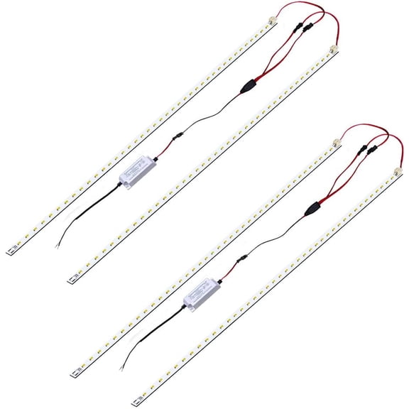 2Pack 4FT Magnetic LED Troffer Retrofit Kit, 2x4 FT, 36W, 5000K Daylight White, Super Bright 5400LM, 0-10V Dimmable, T8 T10 T12 Fluorescent, UL Cert, Quick Easy Install