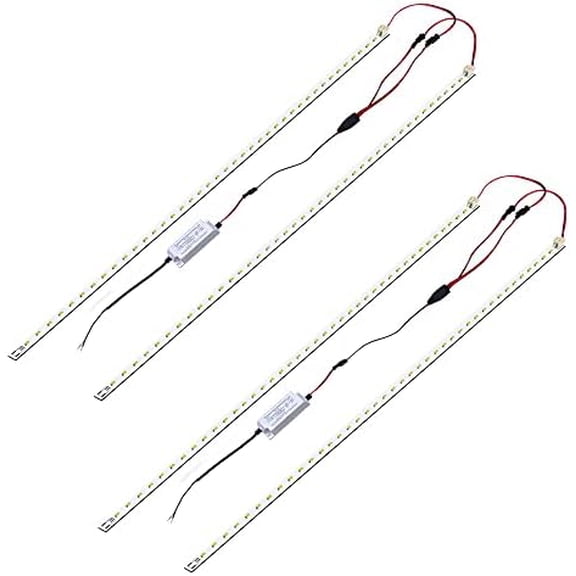 2Pack 4FT Magnetic LED Troffer Retrofit Kit, 2x4 FT LED Retrofit Kit,36W,5000K Daylight White, Super Bright 5400LM,0-10V Dimmable, T8 T10 T12 Fluorescent Replacement, Quick Easy Install