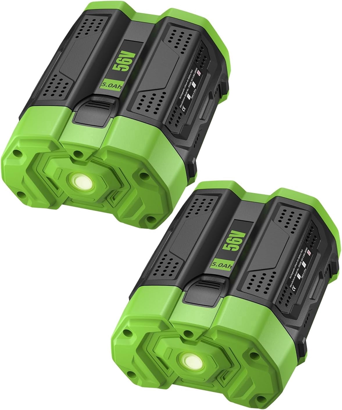 2Pack 5.0Ah Replacement for EGO 56V Battery Compatible with EGO 56 Volt Lithium-Ion Battery Power Tools