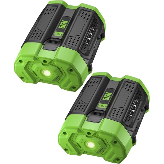 2Pack 5.0Ah Replacement for EGO 56V Battery Compatible with EGO 56 Volt Lithium-Ion Battery Power Tools