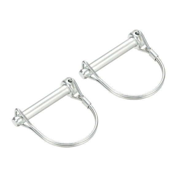 2Pack 5/16" Dia Trailer Coupler Pin, 1-3/4" Long Coupler Pin Shaft Locking Pin, Round Pto Pin
