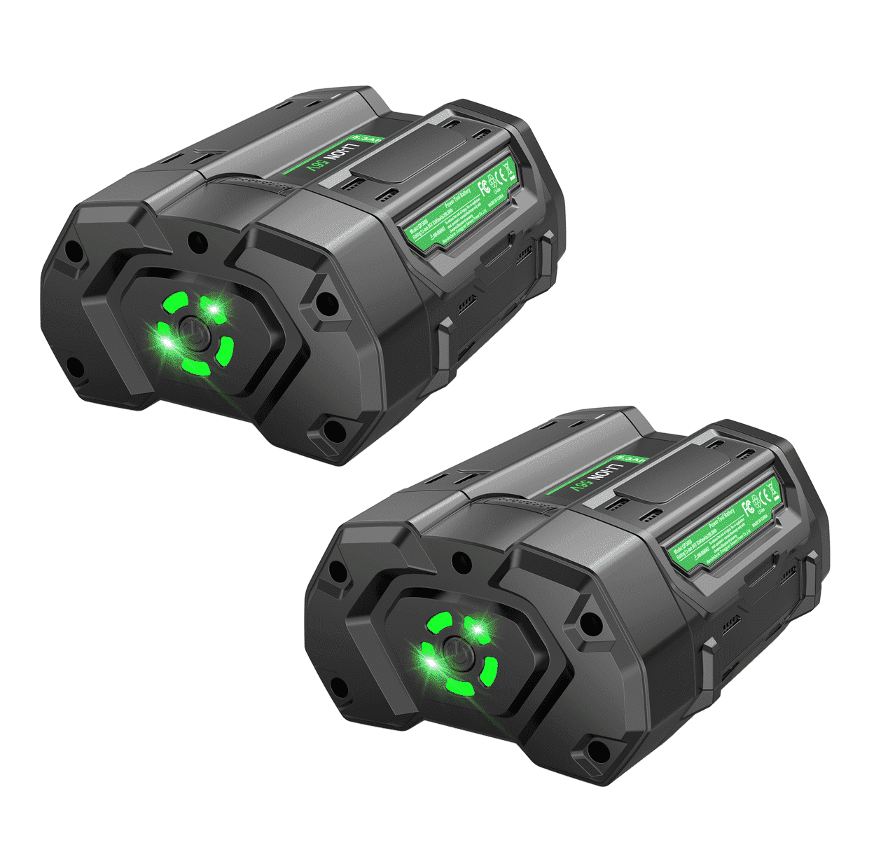 2Pack 56V 5.3Ah Replacement Battery for EGO 56V Battery, Conpatible with EGO 56 Volt Lithium-Ion Battery BA2800 BA2800T BA4200 BA4200T BA1400 BA1400T Power Tools