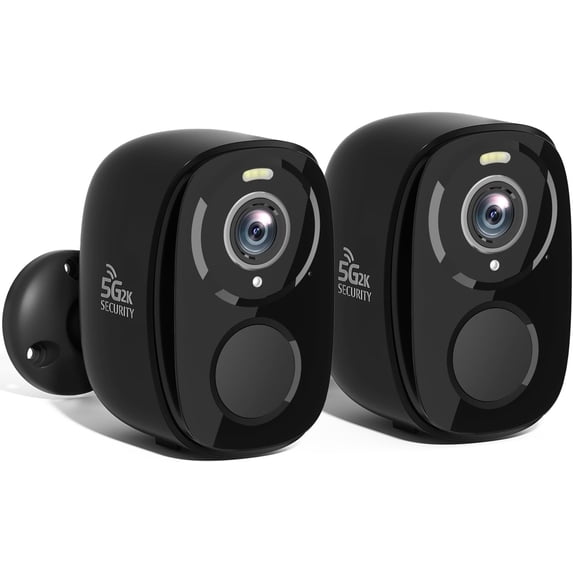 2Pack 5G/2.4G WiFi Cameras Outdoor, Cameras for with AI Motion Detection, Color Night Vision, Siren, 2-Way-Audio, Works/Alexa,