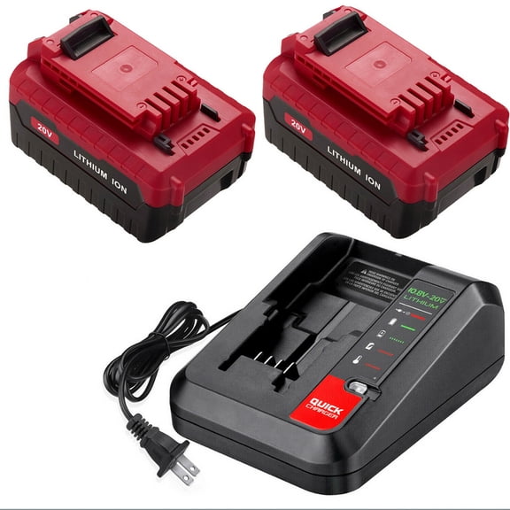 Powerextra 20V 6.0Ah Power Tool Battery with Charger, for Porter Cable