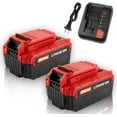 thumbnail image 1 of 2Pack 6.0Ah 20V Max Lithium Battery Replacement for Porter Cable 20-Volt Power Tools PCC685LP PCC680L PCC681L PCC682L PCC685L + Porter-Cable 20V Battery Charger, 1 of 5