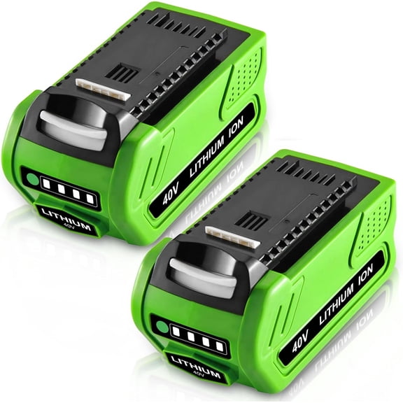 2Pack 6.0Ah 40 Volt 29472 29462 Battery Replacement for Greenworks 40V Battery 29252 20202 22262 25312 25322