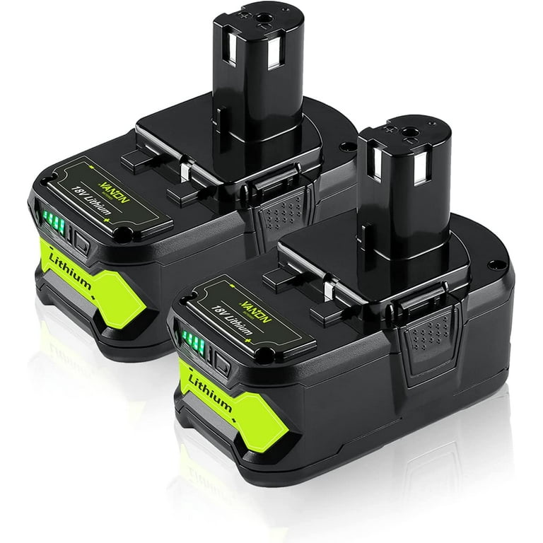 2Pack Rechargeable 6.0Ah P108 Ryobi 18V Battery High Capacity Lithium Ion Replacement for Cordless Power Tools Walmart