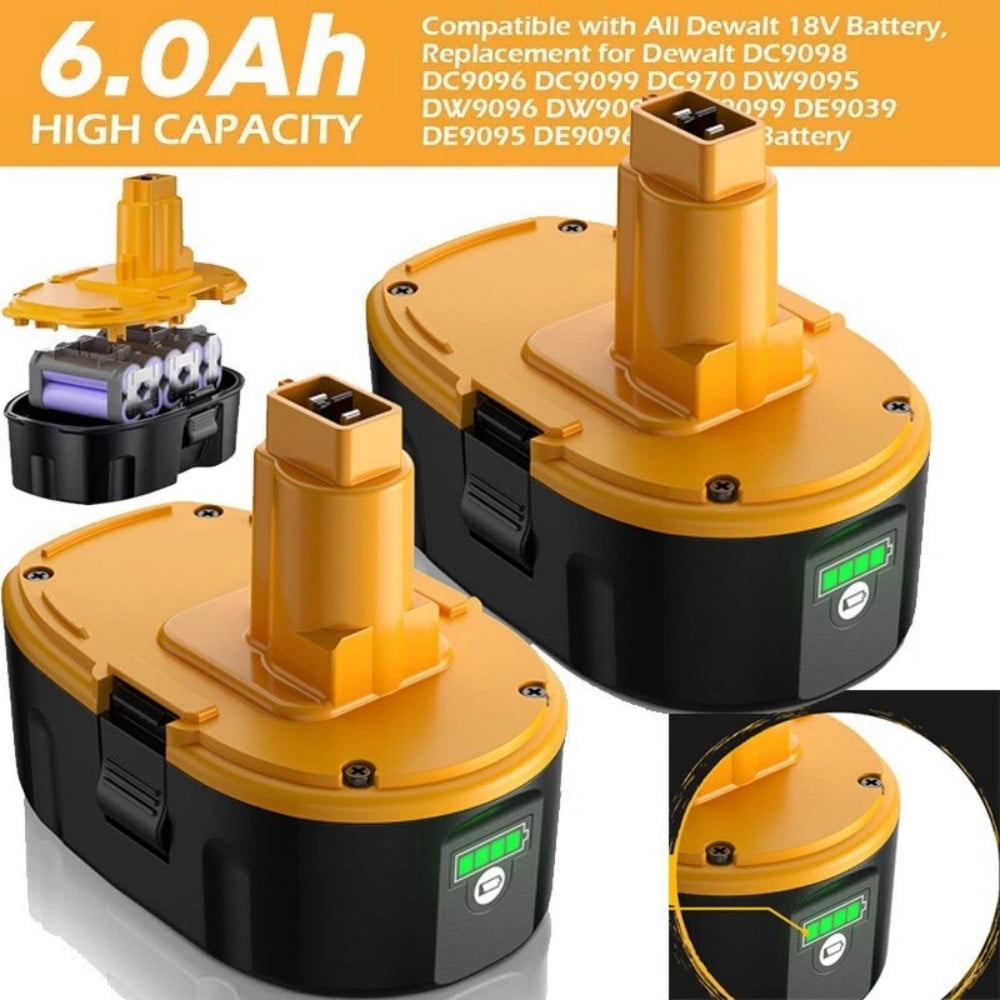 Dc9098 Nimh Dewalt 18 Volt Battery Dc9099 Dewalt 18v Xrp Battery PACK 18V  For Dewalt DC9096