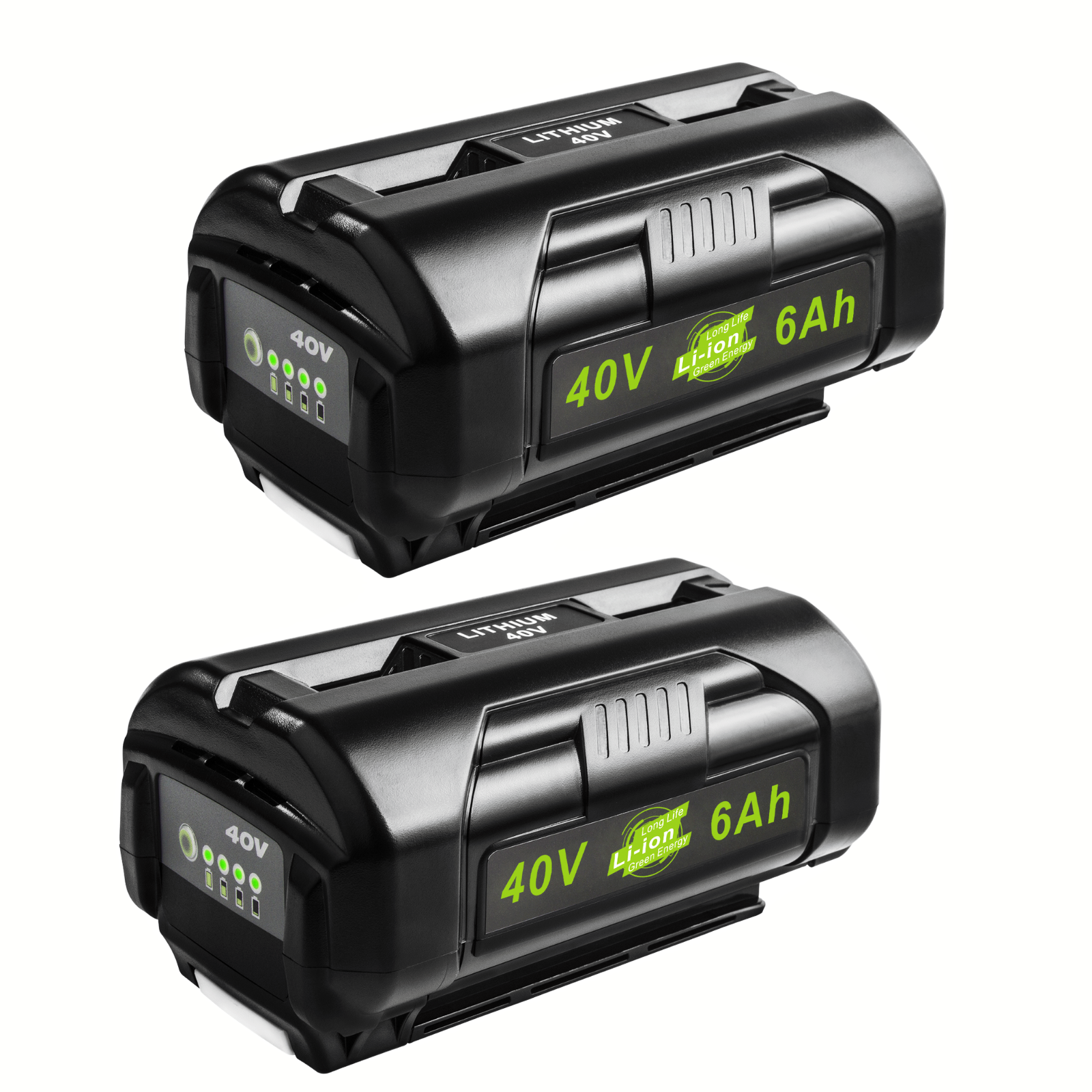 8000mAh (8.0Ah) Replacement Battery For Ryobi 40V Lithium Tools – Fits OP40602, OP4050, OP4026A – With LED, USA Made