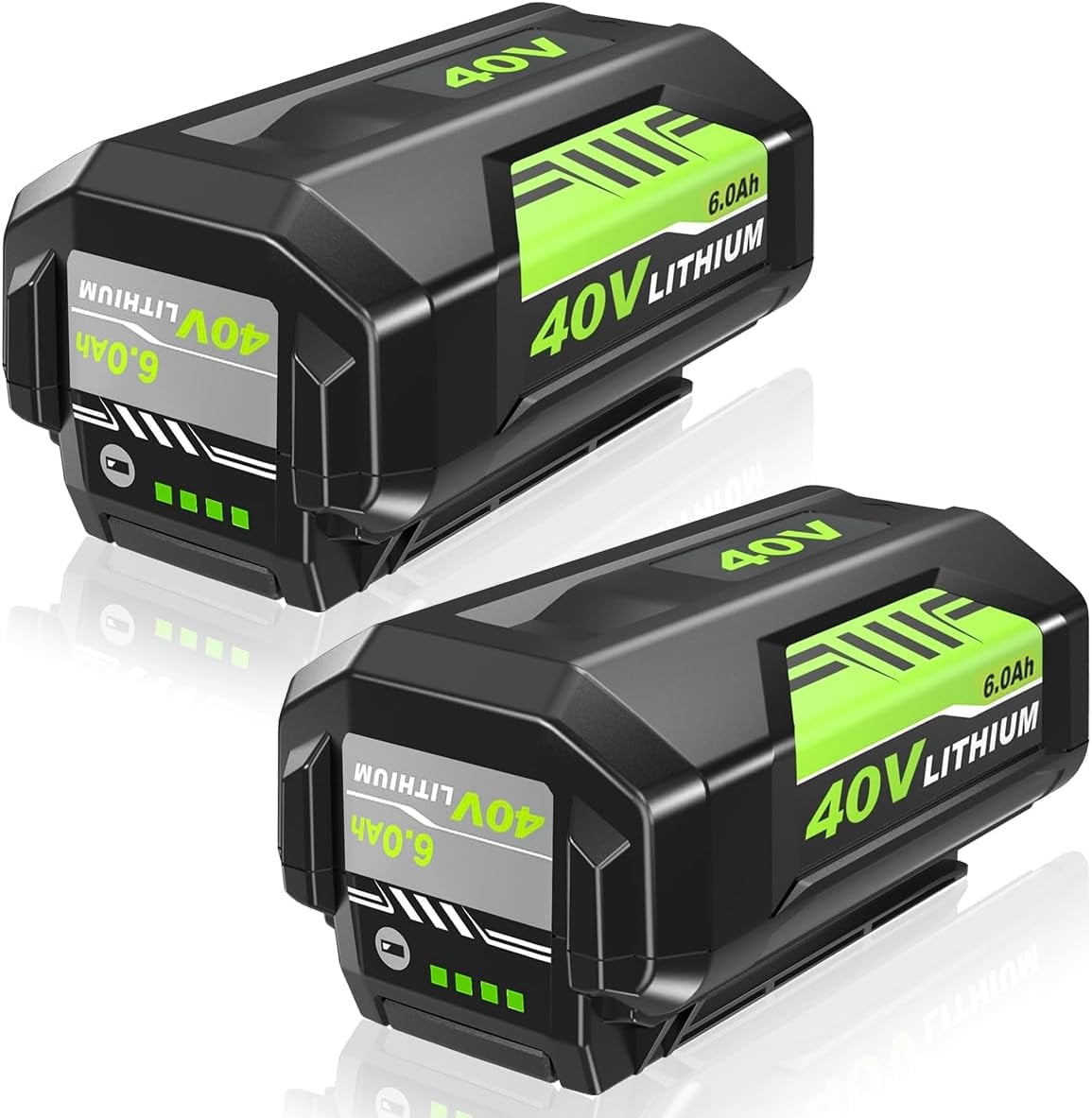 2Pack 6.0Ah OP4026 Replacement for Ryobi 40V Battery High Capacity 40Volt Lithium-Ion Batteries OP4060A1 OP40601 OP4075A OP4050A OP4026A