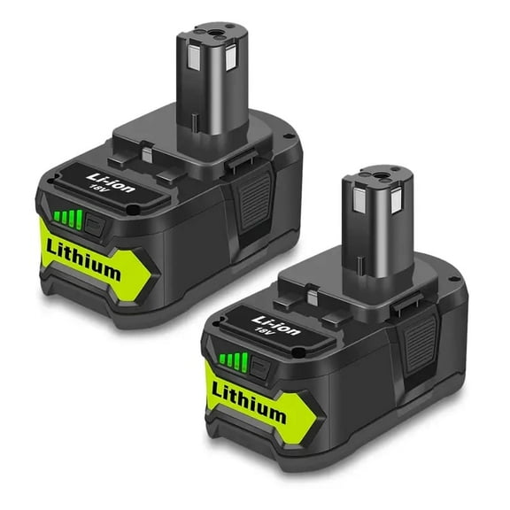 2Pack 6.5Ah 18V Lithium Battery Replacement for Ryobi 18V 4.0Ah Battery PBP005 4 Ah P108 P192 P129 P197 PBP2005 PBP004 18V 6.0Ah Battery P193 Compatible with Ryobi 18V ONE+ Battery