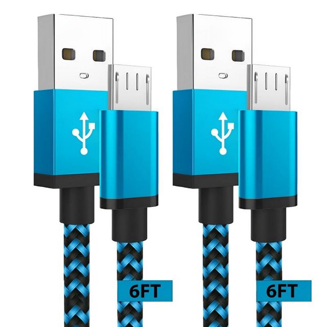 [ 2Pack]6FT Micro USB Cable,XUDUO Long Android Phone Charger Cord Fast