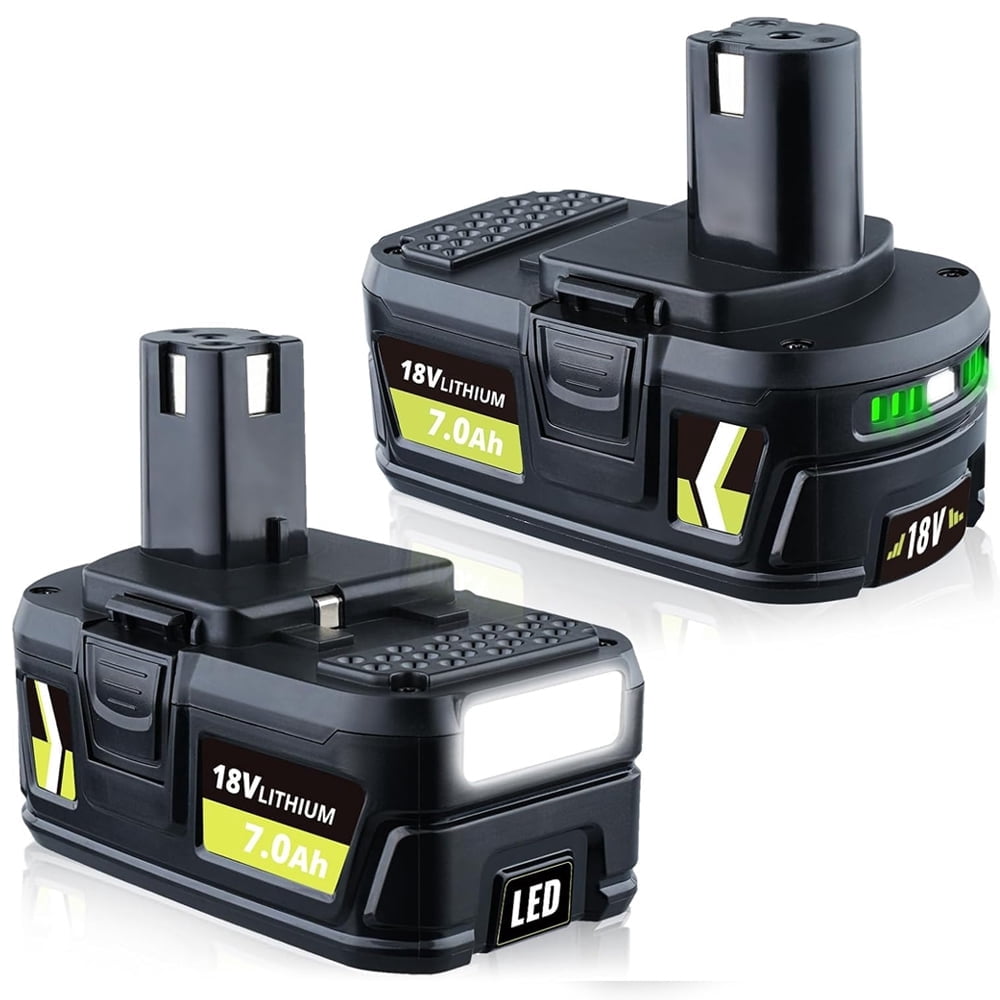 2Pack 7.0Ah 18v Replacement for Ryobi 18v Battery Compatible with P108 P102 P103 P104