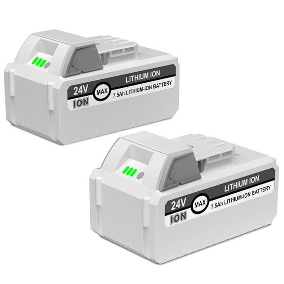 2Pack 7.5Ah 24V Lithium Ion Battery for Snow Joe & Sun Joe All Joe iON+ 24V Cordless Snow Blower