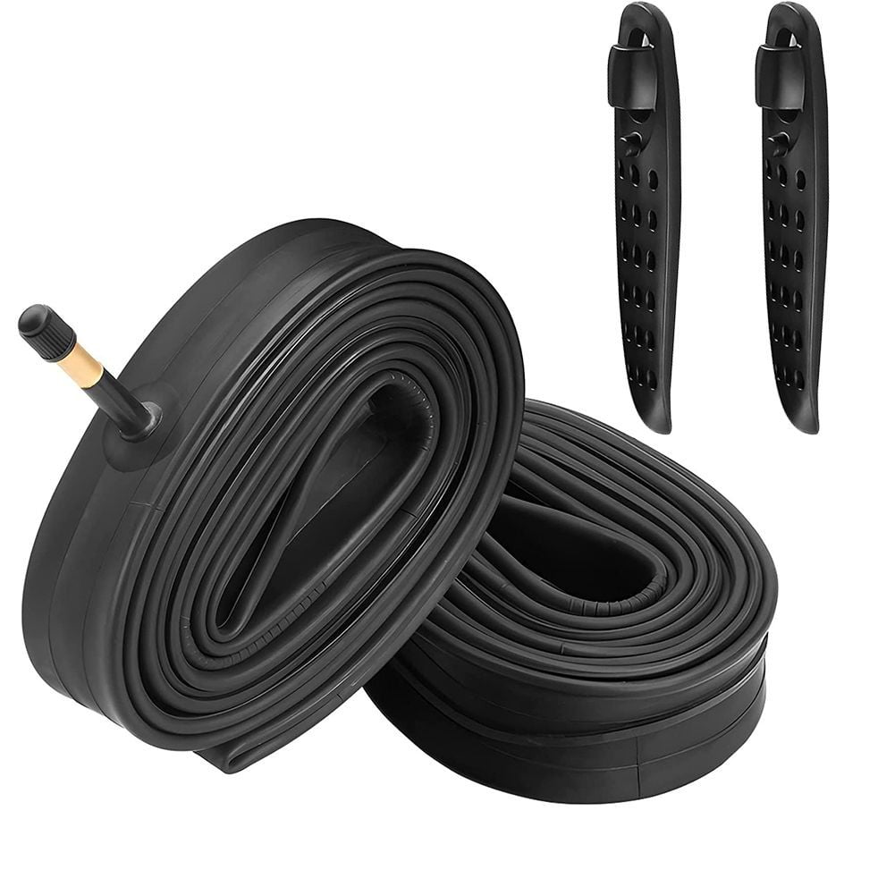 Clupup 2Pack 700 x 3543c Road Bike Inner Tubes 48mm with 2 Tire Levers