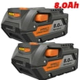 thumbnail image 1 of 2Pack 8.0Ah Compatible with Ridgid 18V Battery R840087 R840083 R840085 R840084 Rigid Tool, 1 of 10