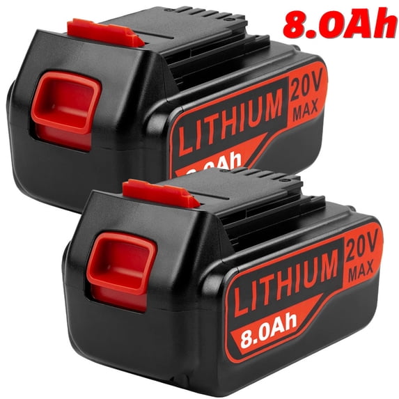 2Pack 8.0Ah Lb2x4020 Battery For Black & Decker 20V Lbxr20 Lbx20 Power Tools US