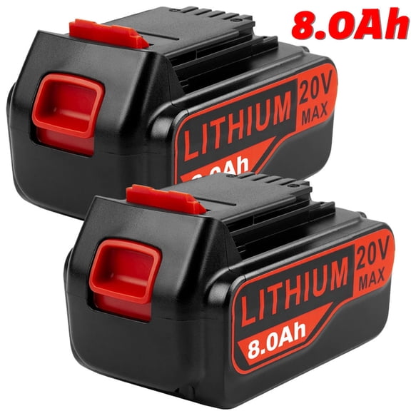 2Pack 8.0Ah Lb2x4020 Battery For Black & Decker 20V Lbxr20 Lbx20 Power Tools US