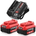 thumbnail image 1 of 2Pack 8.0Ah Replacement for Craftsman V20 Battery and Charger Combo 20V Battery Lithium CMCB205 CMCB204 CMCB201 CMCB202 CMCB206, 1 of 7