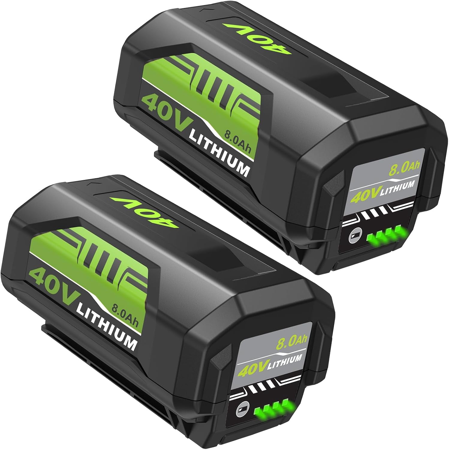 2Pack 8.0Ah Replacement for Ryobi 40V Battery Lithium Ion OP4026 OP4050A OP4040 OP4030 OP4050
