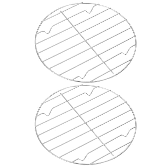 2Pack 8-11/16" Round Cooling Rack, Roasting Steaming Rack, Cooking Grid Grill