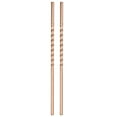 thumbnail image 1 of 2Pack 8.46" Long 0.24" Dia Stainless Steel Straight Threaded Straws for Frozen Bubble Tea Drinks (Gold), 1 of 6