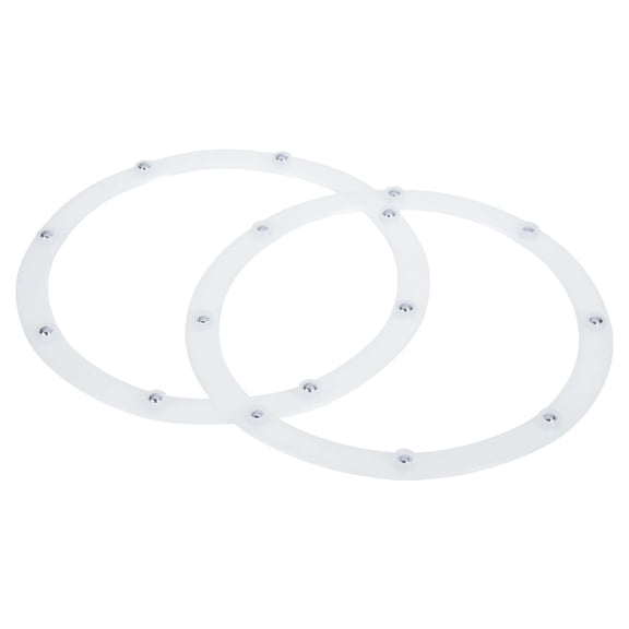 2Pack 8 Inch Rotating Swivel Stand with Steel Ball Bearings, White, 8 Balls