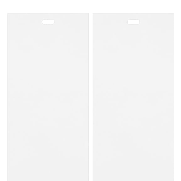 2Pack 82.3"x3.5" Vertical Blinds Replacement Slats, White PVC Smooth Curved Vertical Blind Slats Parts Replacement Blades for Doors and Windows