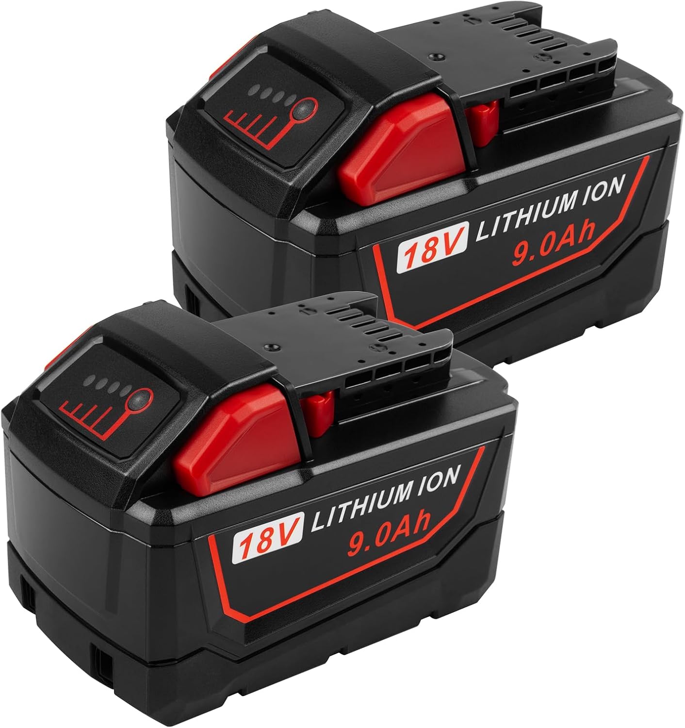 2Pack 9.0Ah Battery For Milwaukee for M18 18V Lithium High Output HD 48 ...