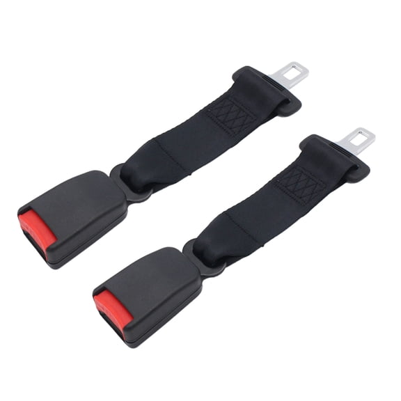 2-Pack 9-Inch Universal Seat Belt Extender with Car Buckle Extension