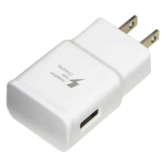 2Pack 9V 2A Adaptive Fast Rapid Charging Wall Charger US Plug For Samsung Galaxy Phones (White)