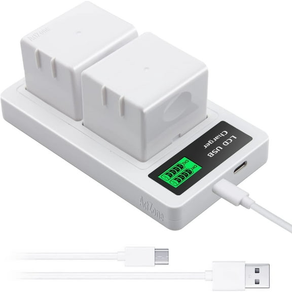 2Pack A-4a Rechargeable Batteries and LCD Dual Charger Compatible with Ar-lo Ultra, Ultra 2, Ar-lo Pro 3 and Pro 4 Camera VMC4040P VMA5400 VMC4350P 3.85V 4800mAh 18.48Wh