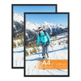 thumbnail image 1 of [2Pack] A4 Picture Frame | Black Wood Photo Frame with HD Plexiglas Without Mat for Table and Home Decor, 1 of 7