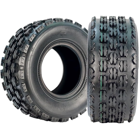 2Pack AT19X7-8 ATV/UTV Tires All Terrain Tires,Sport-Racing ATV Tires,4 PR,Tubeless,for Trail,Desert,Mud, Dirt,Street,Sand