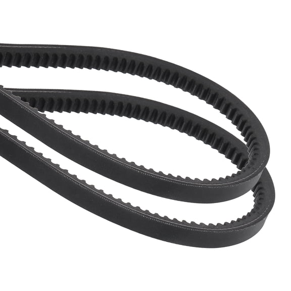 2Pack AX25 EPDM V-Belt, Raw Edge Cogged V Belt, 27" Outer Circumference