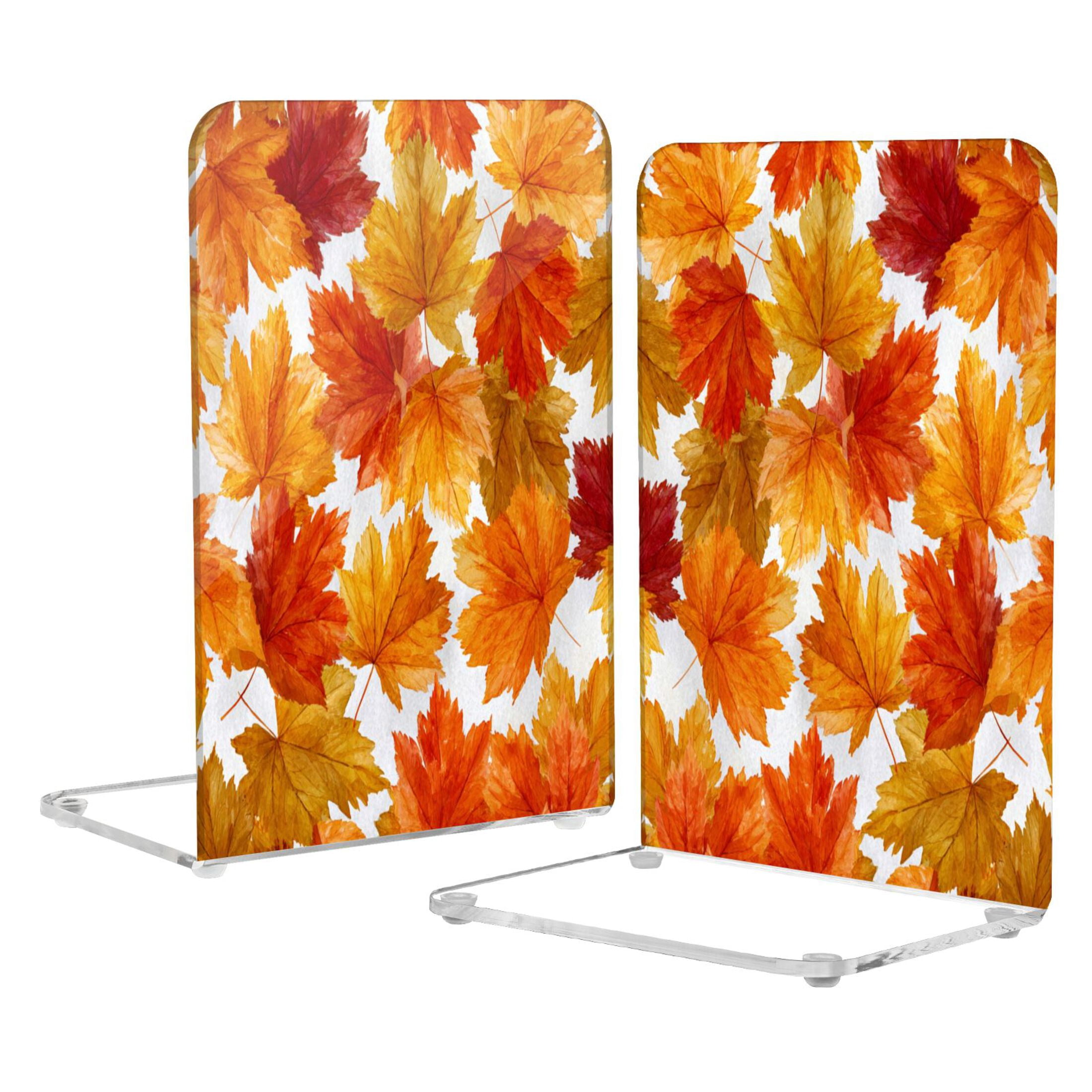 2Pack Acrylic Bookends Clear L-Shaped Book Holders with Non-Slip Pads ...