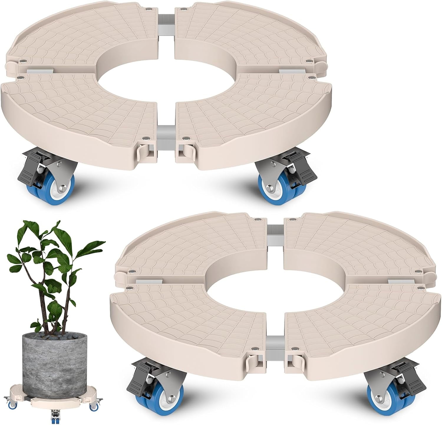 Clearance Plant Caddy With Wheels Rolling Plant Stand LBS Heavy Duty Wooden Square Plant With