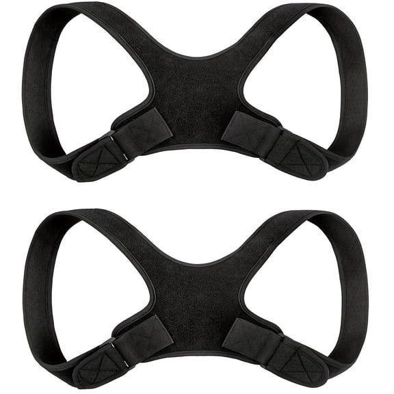 2Pack  Adjustable Posture Corrector Back Brace for Women & Men - Grade Spinal with Upper/ Lower Body Alignment, , Posture Improvement, Daily & Gym Use, Comfort Fit (Hand Wash Only)