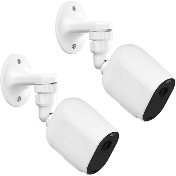 2Pack Adjustable Wall Mount for Arlo Pro, Arlo Pro 2/3/4, Arlo Ultra & Essential Spotlight Camera, No Drilling Indoor/Outdoor Mount, Attach Your Camera Everywhere Without Tools(Camera Not Included)