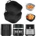 thumbnail image 1 of 2Pack  Air Fryer Liners for  Pot Vortex Plus 4QT? 4 QT, 7.8inch Square Air Fryer Basket Liners  for 4-5QT,Dishwasher Safe, Paper Replacement Accessories, 1 of 6