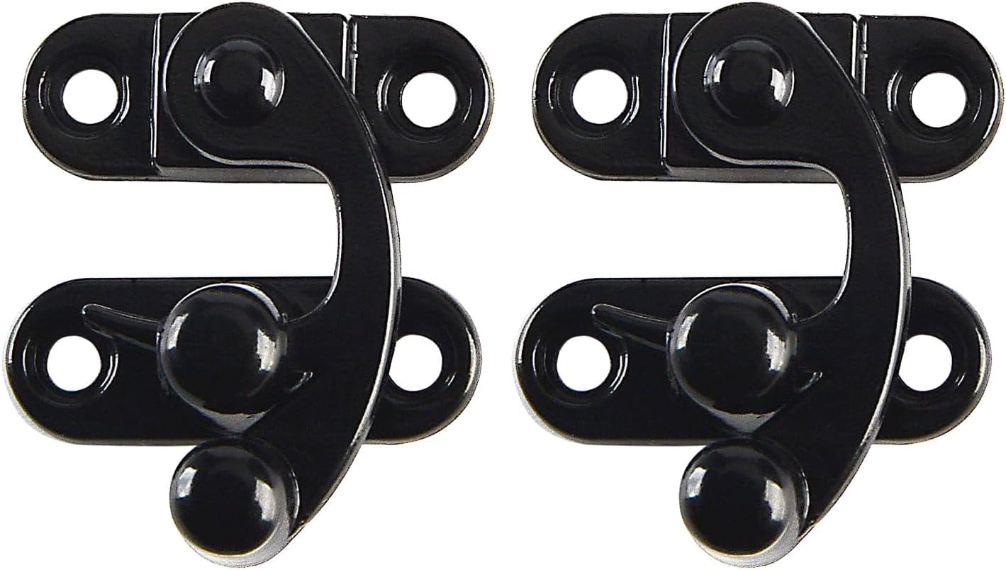 2Pack Antique Hook Hasp Latch Right Latch Hook Hasp 33mm x 28mm wing ...
