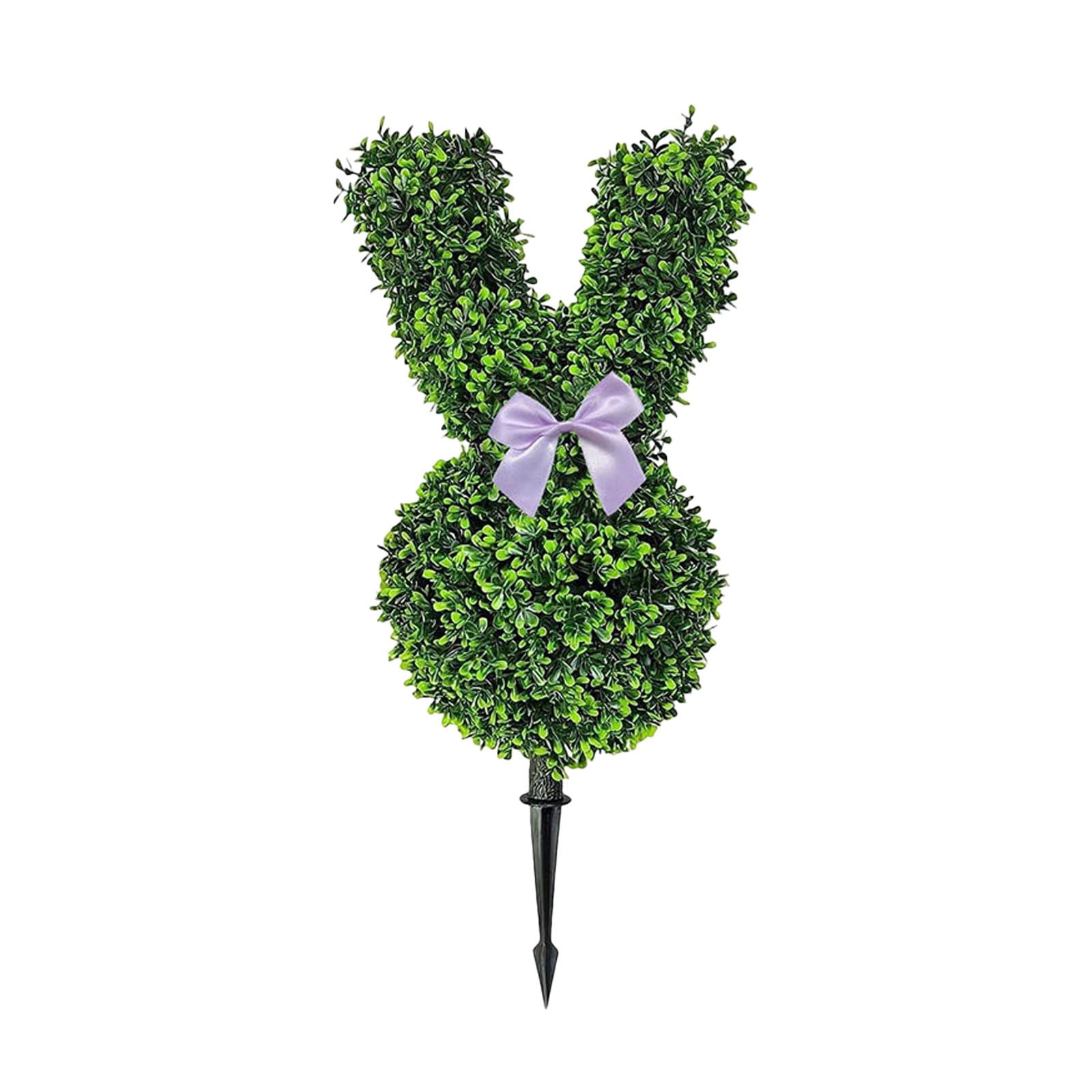 2Pack Artificial Bunny Topiary Outdoor 23.6“ Rabbit Shaped Topiary ...