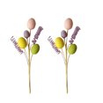 thumbnail image 1 of 2Pack Artificial Easter Spray Vine Pink Green with Pastel Easter Eggs and Spiral Picks, Decorative Spring Floral Stems-Easter Egg Twig Branches for Floral Arrangement - Centerpiece Wreath Decoration, 1 of 6