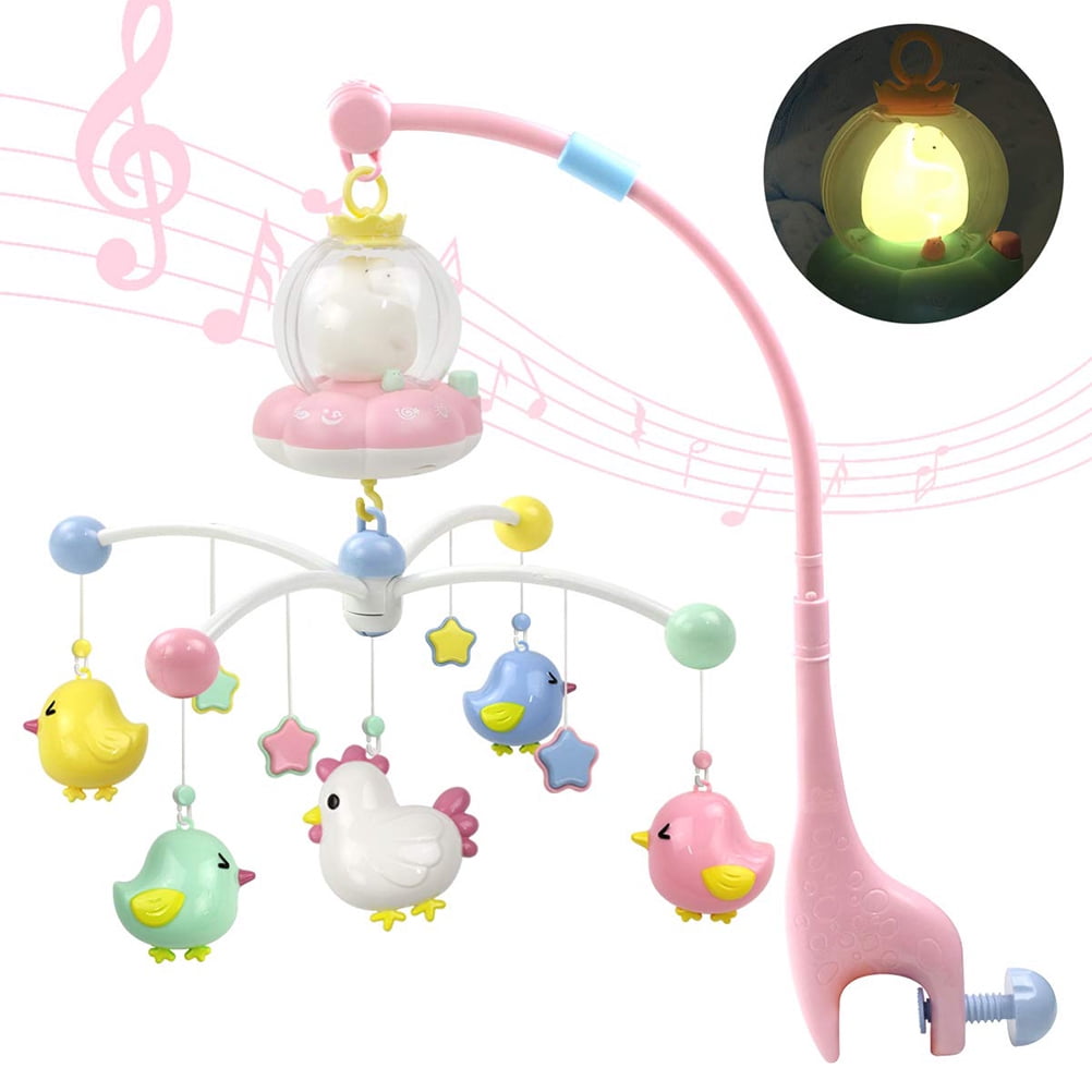 (2Pack) Baby Musical Crib Mobile with Night Lights and Music Hanging ...