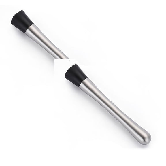 2Pack Bar Home Stainless Mixer Muddler Drink Steel Pestle Tools & Home Improvement Glass&Bottle Home Decor