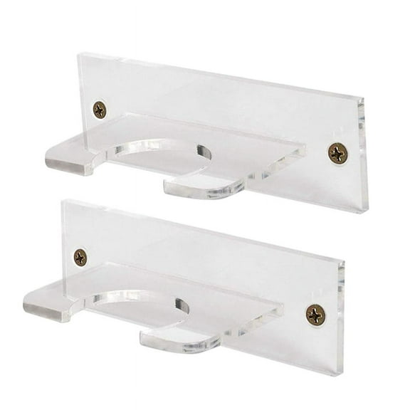 2Pack Baseball Bat Holder for Vertical Display Acrylic Hanger Wall Mount T or Softball Rack