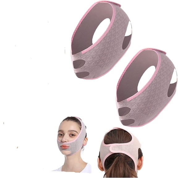 2Pack Beauty Facial Shaping Sleep Facial Mask, Chin Lifting Facial Mask, V-Line Lifting Facial Mask, Female Double Chin Chin Strap