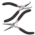 thumbnail image 1 of 2Pack Bent Chain Nose Pliers and Round Nose Pliers for Crafting and Repair, Jewelry Making Supplies, 1 of 7